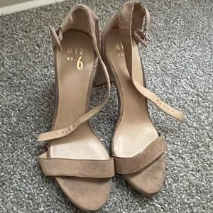 Tan suede heels size 9